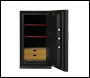 Phoenix Next LS7003FB Luxury Safe Size 3 in Black with Fingerprint Lock