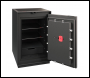 Phoenix Palladium LS8001EFB Luxury Fire Safe Size 1 Black Metal Door with Touch Panel Keypad & Fingerprint Lock