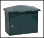 Phoenix Libro Front Loading Letter box MB0115KG in Green with Key Lock