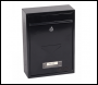 Phoenix Letra Front Loading Letter Box MB0116KB in Black with Key Lock