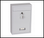 Phoenix Letra Front Loading Letter Box MB0116KW in White with Key Lock