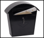 Phoenix Clasico Front Loading Letter Box MB0117KB in Black with Key Lock