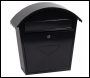 Phoenix Clasico Front Loading Letter Box MB0117KB in Black with Key Lock