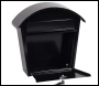 Phoenix Clasico Front Loading Letter Box MB0117KB in Black with Key Lock