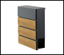 Phoenix Estilo Top Loading Letter Box MB0126KW Wood Finish with Key Lock - Code MB0126KW