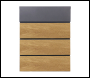 Phoenix PB1331AWK Parcel Box in Graphite Grey with Wood Effect - Code PB1331AWK