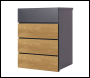 Phoenix PB1331AWK Parcel Box in Graphite Grey with Wood Effect - Code PB1331AWK