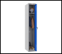 Phoenix PL Series PL1130GBK/ADD 1 Column 1 Door Personal Locker Grey Body/Blue Door with Key Lock - Code PL1130GBKADD