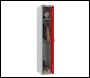 Phoenix PL Series PL1130GRK/ADD 1 Column 1 Door Personal Locker Grey Body/Red Door with Key Lock - Code PL1130GRKADD