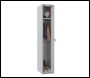 Phoenix PL 300D Series PL1133GGK/ADD 1 Column 1 Door Personal locker in Grey with Key Lock - Code PL1133GGK