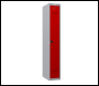 Phoenix PL 300D Series PL1133GRC/ADD 1 Column 1 Door Personal locker in Red with Combination Lock - Code PL1133GRCADD