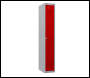 Phoenix PL 300D Series PL1133GRK/ADD 1 Column 1 Door Personal locker in Red with Key Lock - Code PL1133GRKADD