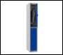 Phoenix PL Series PL1230GBC/ADD 1 Column 2 Door Personal Locker Grey Body/Blue Doors with Combination Locks - Code PL1230GBCADD