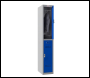 Phoenix PL Series PL1230GBE/ADD 1 Column 2 Door Personal Locker Grey Body/Blue Doors with Electronic Locks - Code PL1230GBE