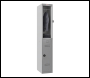 Phoenix PL Series PL1230GGC/ADD 1 Column 2 Door Personal Locker in Grey with Combination Locks - Code PL1230GGC