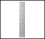 Phoenix PL Series PL1230GGK/ADD 1 Column 2 Door Personal Locker in Grey with Key Locks - Code PL1230GGKADD
