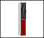 Phoenix PL Series PL1230GRK/ADD 1 Column 2 Door Personal Locker Grey Body/Red Doors with Key Locks - Code PL1230GRK