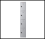 Phoenix PL Series PL1430GGC/ADD 1 Column 4 Door Personal locker in Grey with Combination Locks - Code PL1430GGC