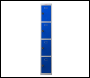 Phoenix PL 300D Series PL1433GBC/ADD 1 Column 4 Door Personal locker in Blue with Combination Lock - Code PL1433GBC