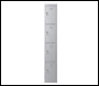 Phoenix PL 300D Series PL1433GGE/ADD 1 Column 4 Door Personal locker in Grey with Electronic Lock - Code PL1433GGEADD