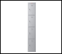 Phoenix PL 300D Series PL1433GGK 1 Column 4 Door Personal locker in Grey with Key Lock - Code PL1433GGK