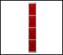 Phoenix PL 300D Series PL1433GRC/ADD 1 Column 4 Door Personal locker in Red with Combination Lock - Code PL1433GRCADD