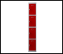 Phoenix PL 300D Series PL1433GRK/ADD 1 Column 4 Door Personal locker in Red with Key Lock - Code PL1433GRKADD