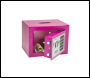 Phoenix Compact Home Office SS0721EPD Pink Security Safe with Electronic Lock & Deposit Slot