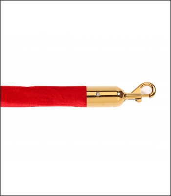 Red Economy High Density Foam Velour 1.8m Long-25mm Diameter Rope - 230RD6