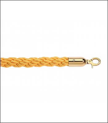 Gold Braided 1.8m Long-25mm Diameter Rope - 265GD