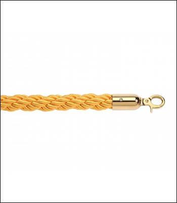 Gold Braided 1.8m Long-25mm Diameter Rope - 265GD