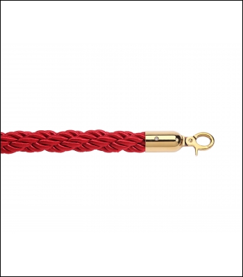 Red Braided 1.8m Long-25mm Diameter Rope - 265RD