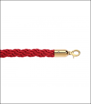 Red Braided 1.8m Long-25mm Diameter Rope - 265RD
