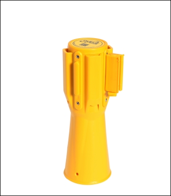 Conepro 500 Traffic Cone Mount-3.65m Belt, Yellow Housing, Red/white Chevron Belt - CP500y