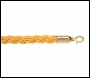 Gold Braided 1.8m Long-25mm Diameter Rope - 265GD