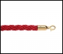 Red Braided 1.8m Long-25mm Diameter Rope - 265RD
