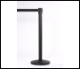 QueueMaster 550 Free Standing Retractable Belt Barrier - 3.4m - Black Post - QM550BK