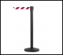 QueueMaster 550 Free Standing Retractable Belt Barrier - 3.4m - Black Post - QM550BK