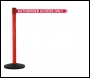 SafetyMaster Free Standing Retractable Belt Barrier - 3.4m - Red Post - SM450R