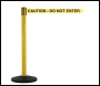SafetyMaster Free Standing Retractable Belt Barrier - 3.4m - Yellow Post - SM450Y