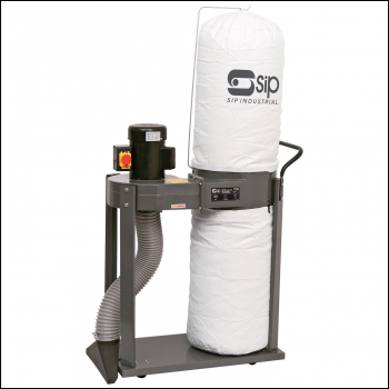 SIP 1HP Single Bag Dust Collector w/ Attachments - Code 01969