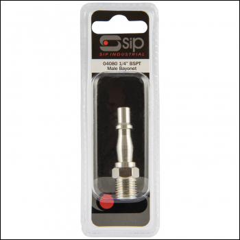 SIP 1/4 inch  Display Pack Male Bayonet - Code 04080