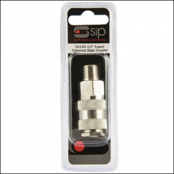 SIP 1/4 inch  Export Universal Male Coupler - Code 04134