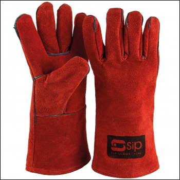 SIP Deluxe Leather Welding Gauntlets - Code 04146