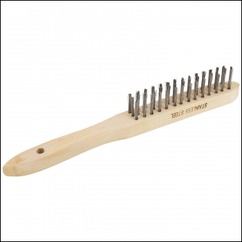SIP 4-Row Stainless Steel Wire Brush - Code 04169