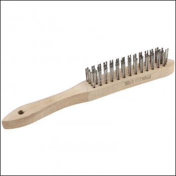 SIP 3-Row Stainless Steel Wire Brush - Code 04171