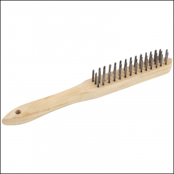 SIP 3-Row Mild Steel Wire Brush - Code 04173