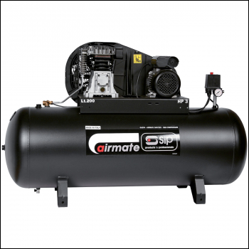 SIP 3HP/200-SRB Belt Drive Compressor - Code 06294