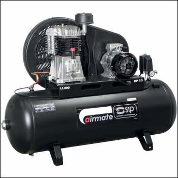 SIP TN5.5/200 Belt Drive Compressor - Code 06583