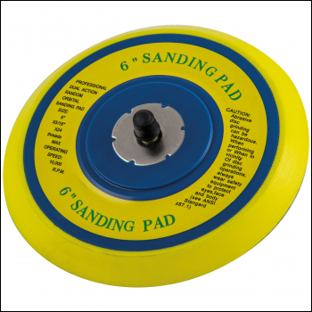 SIP 6 inch  Vinyl-Faced Sander Backing Pad - Code 17576